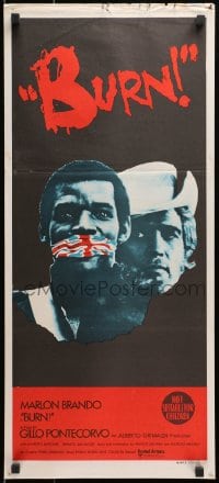 1z738 BURN Aust daybill 1970 Marlon Brando profiteers from war, directed by Gillo Pontecorvo!