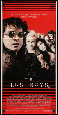 1z854 LOST BOYS Aust daybill 1987 teen vampire Kiefer Sutherland, directed by Joel Schumacher!