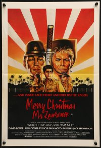 1z865 MERRY CHRISTMAS MR. LAWRENCE Aust daybill 1983 really cool art of David Bowie!