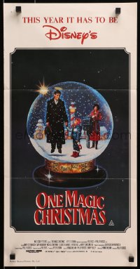 1z881 ONE MAGIC CHRISTMAS Aust daybill 1985 Mary Steenburgen, Harry Dean Stanton, Disney!