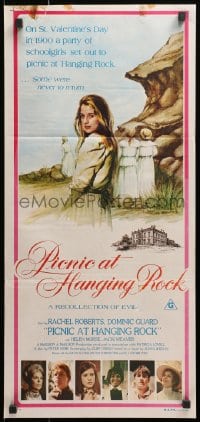 1z894 PICNIC AT HANGING ROCK Aust daybill 1975 Peter Weir classic about vanishing schoolgirls!