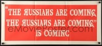 1z913 RUSSIANS ARE COMING teaser Aust daybill 1966 Carl Reiner, Russians vs Americans, horizontal!