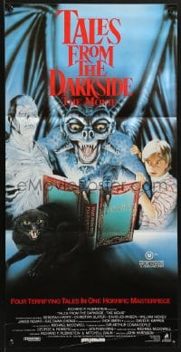 1z951 TALES FROM THE DARKSIDE Aust daybill 1990 George Romero & Stephen King, creepy art of demon!