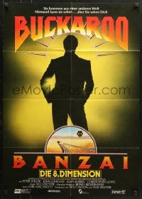 1z329 ADVENTURES OF BUCKAROO BANZAI German 1984 Peter Weller science fiction thriller!