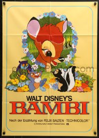 1z345 BAMBI German R1980s Walt Disney cartoon deer classic, different art!
