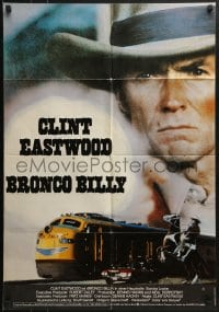 1z355 BRONCO BILLY German 1980 Clint Eastwood directs & stars, different train image!