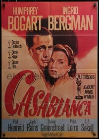 1z362 CASABLANCA German R1988 Humphrey Bogart, Ingrid Bergman, Michael Curtiz classic!