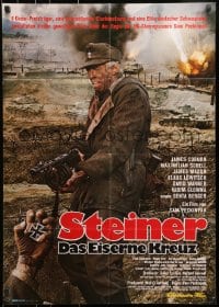 1z372 CROSS OF IRON German 1977 Sam Peckinpah, cool image of James Coburn in WWII!