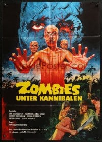 1z382 DOCTOR BUTCHER M.D. German 1981 Marino Girolami's Zombi Holocaust, wild different horror art!