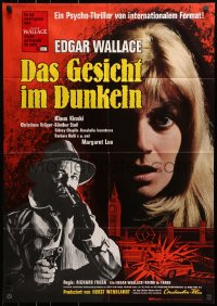 1z383 DOUBLE FACE German 1969 written by Lucio Fulci, art of Klaus Kinski in action!