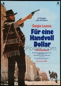 1z398 FISTFUL OF DOLLARS German R1973 introducing the man with no name, Clint Eastwood!