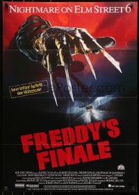 1z404 FREDDY'S DEAD German 1991 cool artwork of Freddy Krueger, Freddy's Finale!