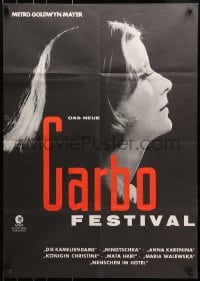 1z408 GARBO FESTIVAL German 1970s Greta Garbo film festival, cool profile image!