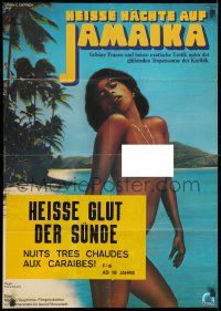 1z462 NUITS TRES CHAUDES AUX CARAIBES German 1981 Carmen Sailer has hot nights in the Caribbean!