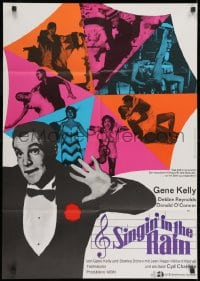 1z489 SINGIN' IN THE RAIN German R1966 Gene Kelly, Debbie Reynolds, classic musical!