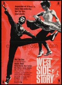 1z527 WEST SIDE STORY German R1968 Academy Award winning classic musical, Natalie Wood, Beymer!