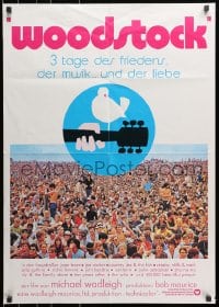 1z535 WOODSTOCK German R1974 classic rock & roll concert, huge crown and Arnold Skolnick artwork!