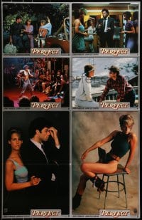 1z316 PERFECT German LC poster 1985 sexy Jamie Lee Curtis & John Travolta, more sex than sweat!