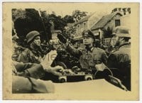 1z071 YOUNG LIONS Japanese still 1958 Nazi Marlon Brando giving Nazi salute to officers!