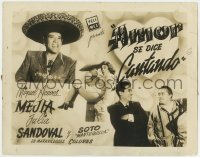 1z093 AMOR SE DICE CANTANDO Mexican LC 1959 Miguel Morayta, Miguel Aceves, Julia Sandoval!