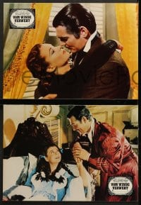 1z568 GONE WITH THE WIND 8 German LCs R1970s Clark Gable, Vivien Leigh, Howard, all-time classic!