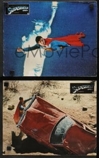 1z586 SUPERMAN 11 German LCs 1978 Christopher Reeve as the DC Comics superhero, different images!