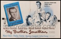1z006 MY BROTHER JONATHAN 4pg English trade ad 1948 Michael Denison, Dulcie Gray, Frances Brett Young