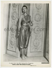 2a038 ANNA & THE KING OF SIAM 7.75x10.25 still 1946 sexy Laurette Luez full-length in cool costume!