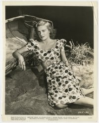 2a060 BAHAMA PASSAGE 8x10 still 1941 portrait of sexy Madeleine Carroll showing bare midriff!