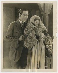 2a074 BEYOND THE ROCKS 8x10 still 1922 great close up of Rudolph Valentino & Gloria Swanson!
