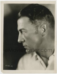 2a152 CLIVE BROOK 7.75x10.25 still 1930s incredible profile portrait of the intense star!