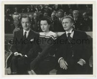 2a178 CROSSROADS 8.25x10 still 1942 Hedy Lamarr, William Powell & Flix Bressart in courtroom!
