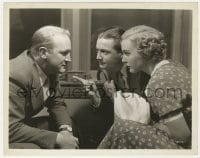2a204 DEATH ON THE DIAMOND 8x10.25 still 1934 c/u of Robert Young & Madge Evans with Joe Sawyer!