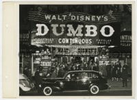 2a253 DUMBO 8x11 key book still 1941 crowds lined up at theater showing it at popular prices!