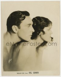2a296 FIG LEAVES 8x10.25 still 1926 Autrey profile portrait of naked George O'Brien & Olive Borden!