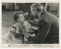 2a300 FLAMINGO ROAD 8x9.75 still 1949 close up of Joan Crawford pouring tea for David Brian!