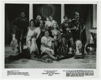 2a417 HISTORY OF THE WORLD PART I candid 8x10 still 1981 great portrait of Mel Brooks & top cast!