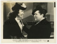 2a434 HOTEL FOR WOMEN 8x10.25 still 1939 close up of Linda Darnell laughing at Elsa Maxwell!