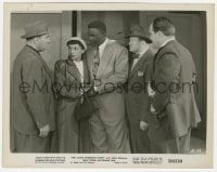 2a478 JACKIE ROBINSON STORY 8x10.25 still 1950 he's with Ruby Dee surrounded by three guys!