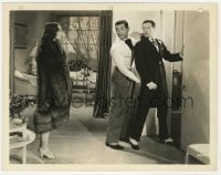 2a566 LOVE ON THE RUN 8x10 still 1936 Joan Crawford stares at Clark Gable & Ivan Lebedeff!