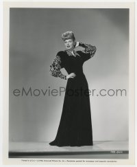 2a572 LOVER COME BACK 8x10 still 1946 full-length portrait of Lucille Ball modeling velvet gown!