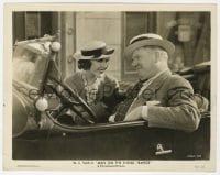 2a594 MAN ON THE FLYING TRAPEZE 8x10.25 still 1935 c/u of W.C. Fields & pretty Mary Brian in car!