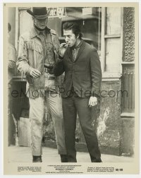 2a623 MIDNIGHT COWBOY 8x10.25 still 1969 best portrait of Dustin Hoffman & Jon Voight, Schlesinger!