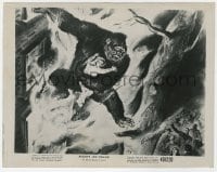 2a624 MIGHTY JOE YOUNG 8x10.25 still 1949 first Ray Harryhausen, Widhoff art of ape rescuing girl!