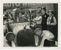 2a627 MOB TOWN 8x10 still 1941 Billy Halop & Dead End Kids with cop Dick Foran & jalopy!