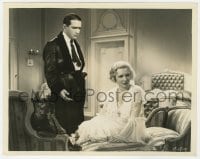 2a641 MOST PRECIOUS THING IN LIFE 8x10 still 1934 Donald Cook tells bride Jean Arthur she's touchy!