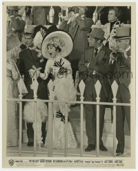 2a650 MY FAIR LADY 8x10 still 1964 Audrey Hepburn rooting for her horse at the races!
