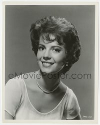 2a661 NATALIE WOOD 8x10.25 still 1950s head & shoulders smiling portrait wearing pearl necklace!