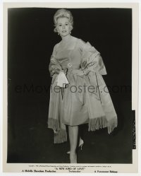 2a663 NEW KIND OF LOVE 8x10 still 1963 full-length portrait of Eva Gabor in cool outfit!