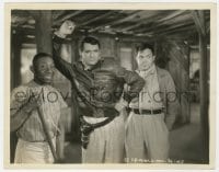 2a684 ONLY ANGELS HAVE WINGS 8x10.25 still 1939 Cary Grant w/ holstered pistol by Thomas Mitchell!